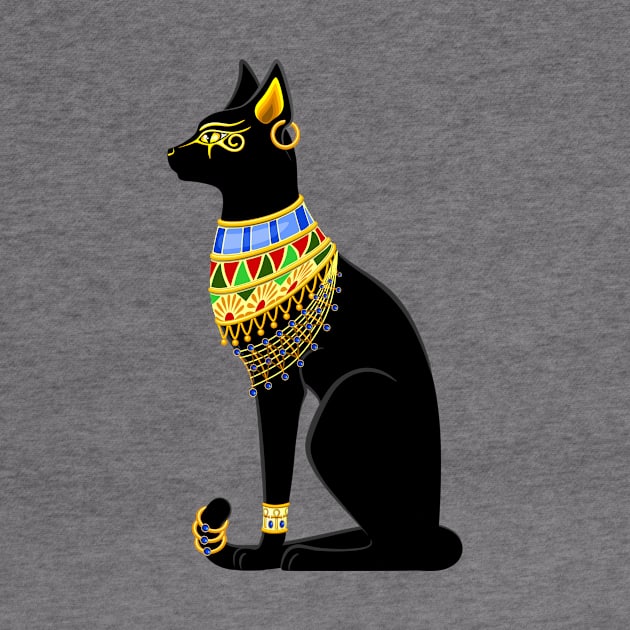 Cat Ancient Egypt Deity Sacred Animal by BluedarkArt